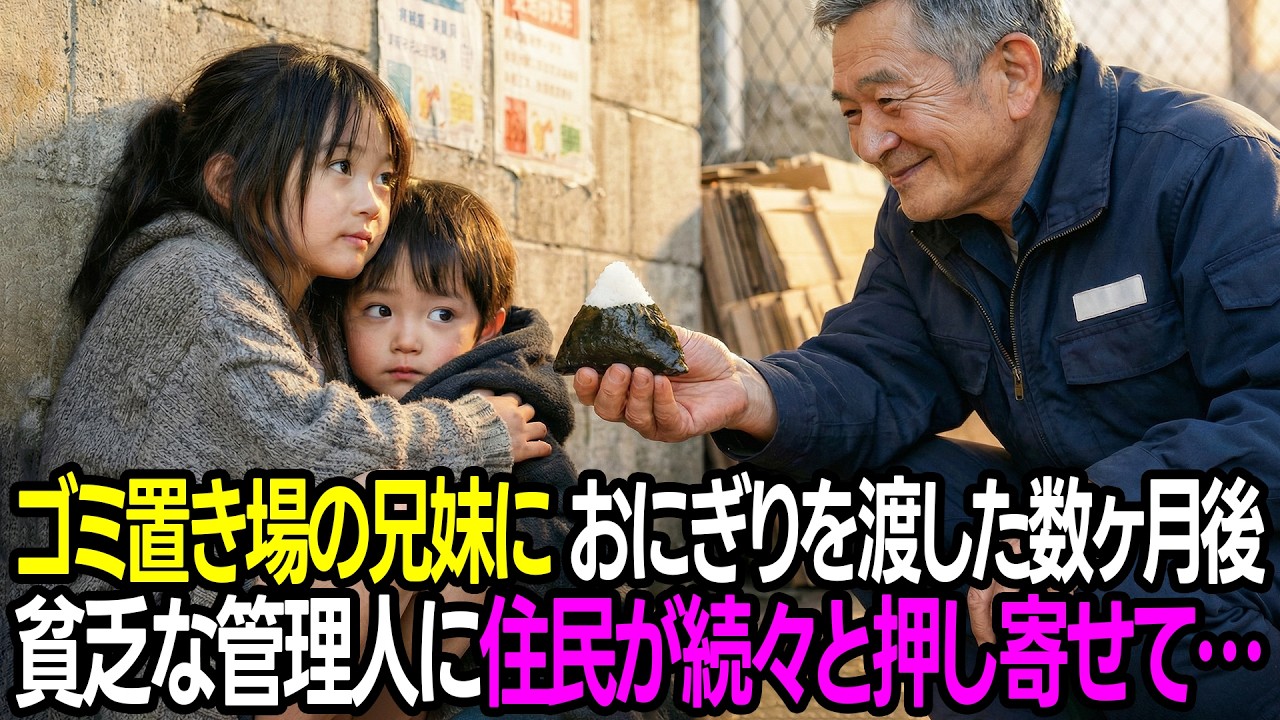 捨てられた兄妹と嫁ももらえない貧乏な管理人の奇跡のような物語｜感動する話｜朗読｜人生ドラマ