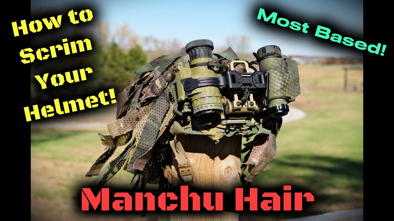 Look Cool LARPing w/ Manchu Hair | How To Scrim Your Helmet