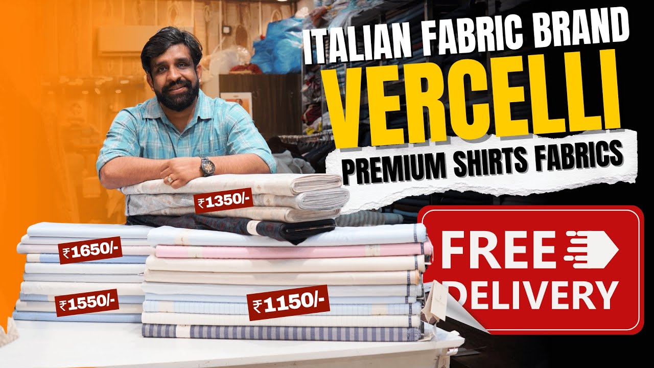 Italian Brands Vercelli Premium Shirts Fabric's | Premium Men’s Fabric Wholesale Supplier