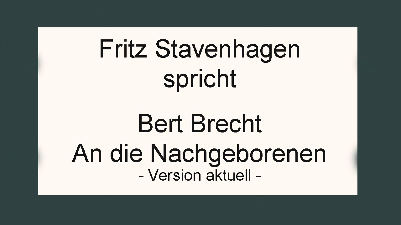 Bert Brecht 