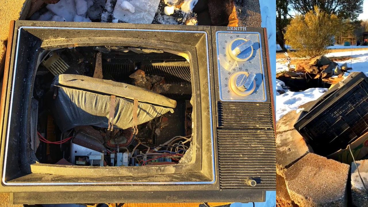 Zenith Vintage TV Destruction