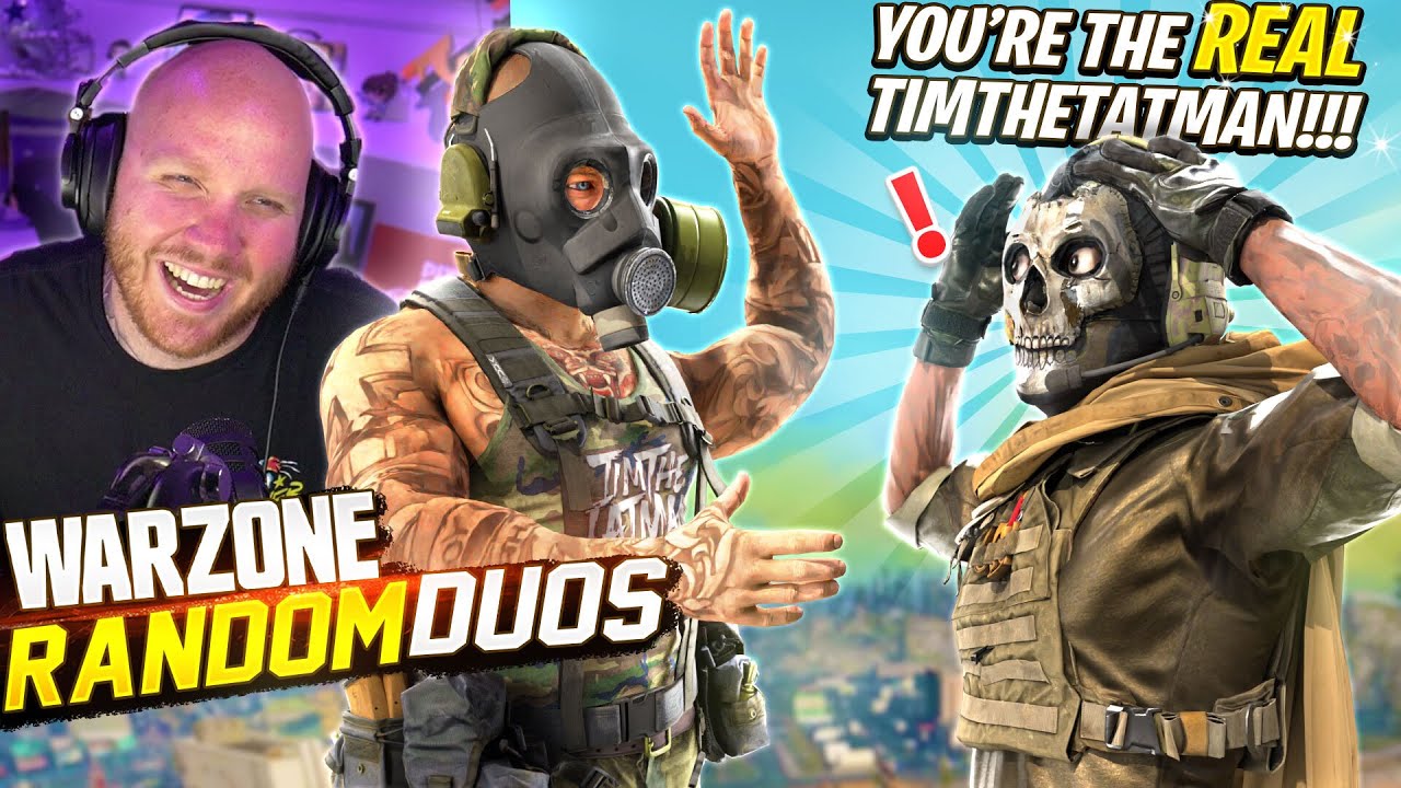 MY RANDOM DUO DIDN'T BELIEVE I WAS TIMTHETATMAN.. CALL OF DUTY WARZONE