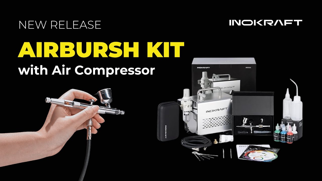 InoKraft Airbrush Kit with Air Compressor