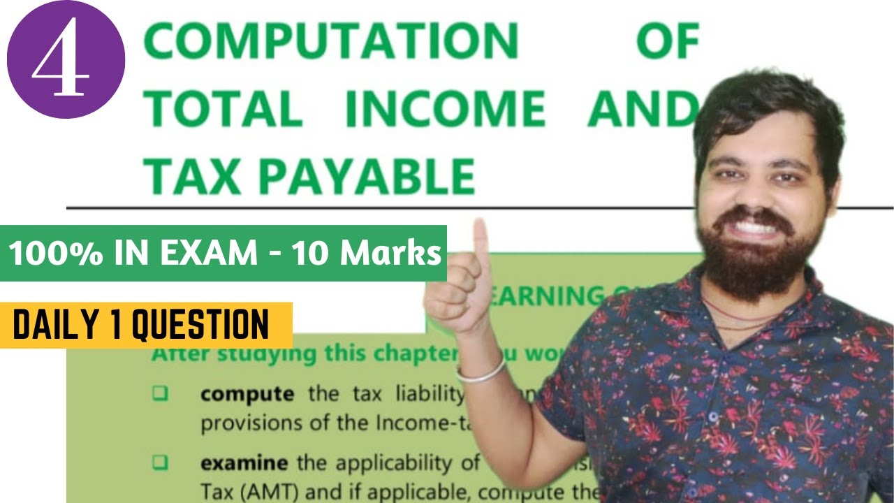 #4 CA Inter Computation of Total Income  Question 4 | CA Mahendra Bohra | CA inter may 2022