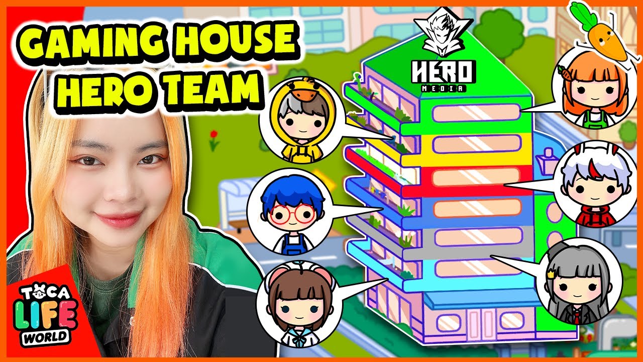 Kamui Thử Thách Trang Trí GAMING HOUSE HERO TEAM MỚI Trong Toca World