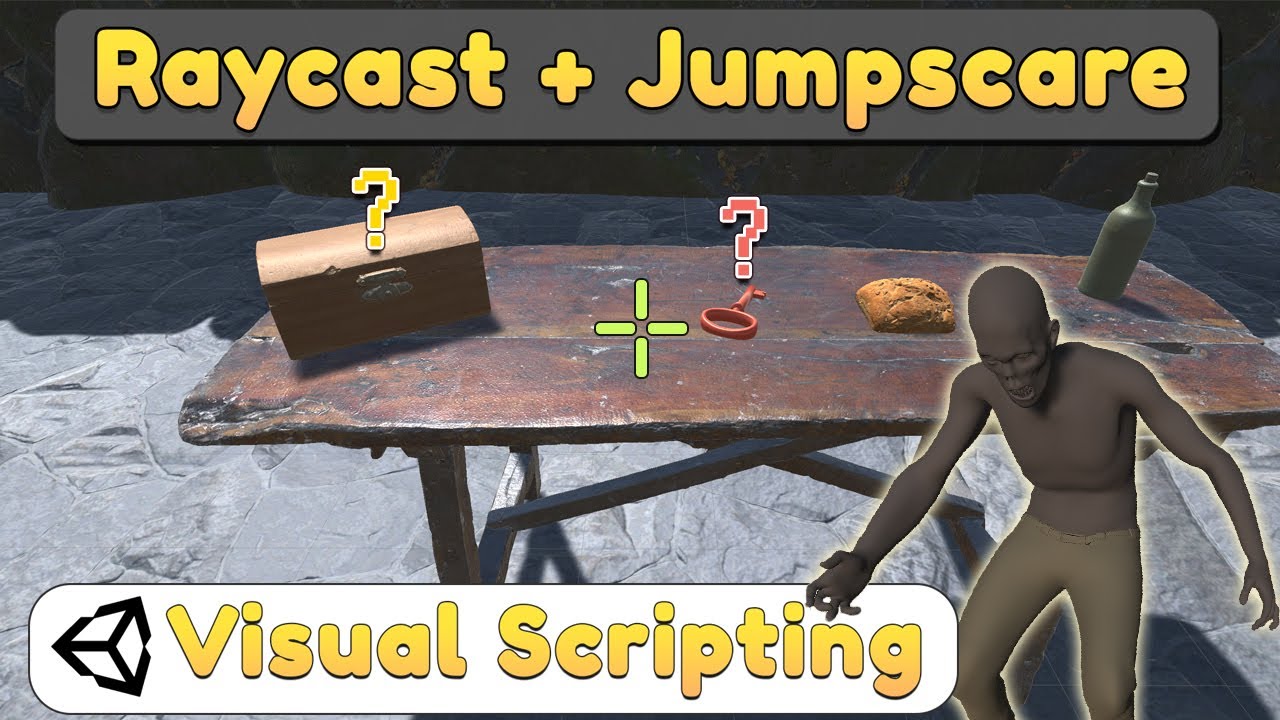 Unity Raycast + Jumpscare in Visual Scripting [ Bolt ]
