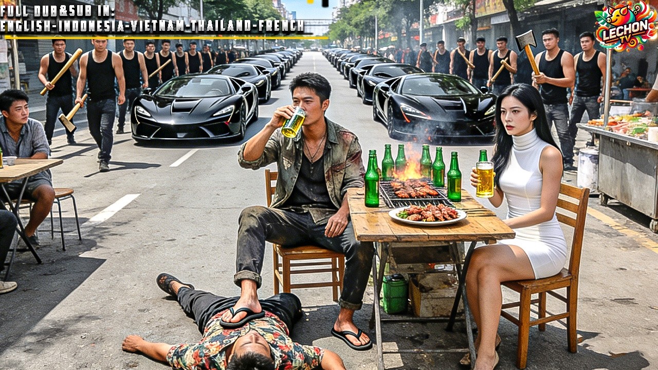 Man Drinking Streetside Harassed by Thugs—Revealed as War God, They Kneel Begging Mercy