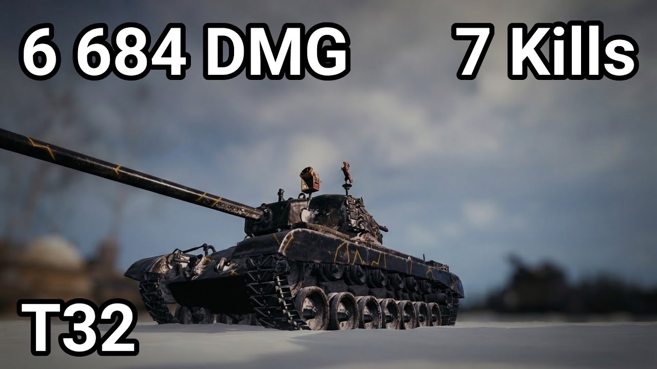 T32: 6.6K DAMAGE 7 KILLS - THE UNSTOPPABLE TURRET KING | World of Tanks