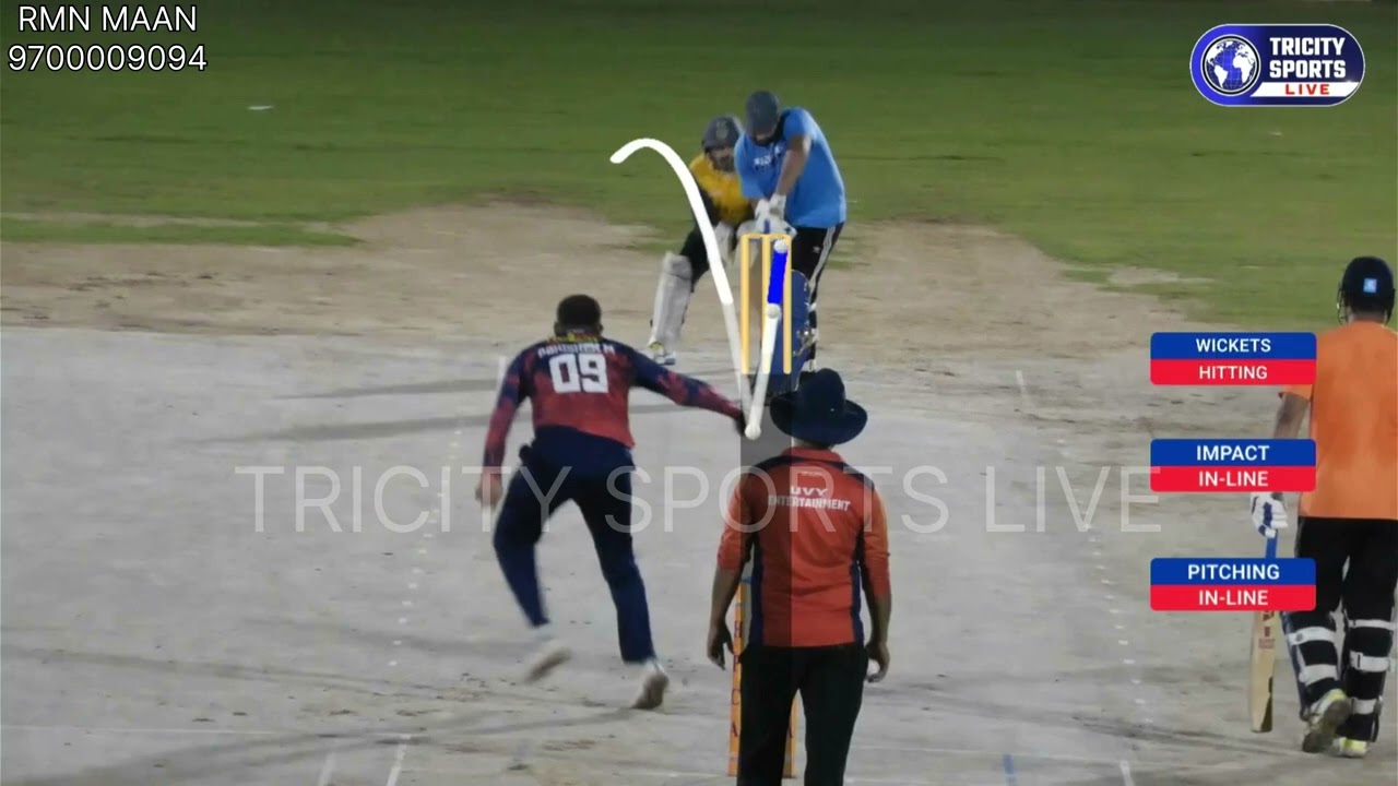 DRS in local cricket match #drs #cricket #reviewsystem #tricitysportslive