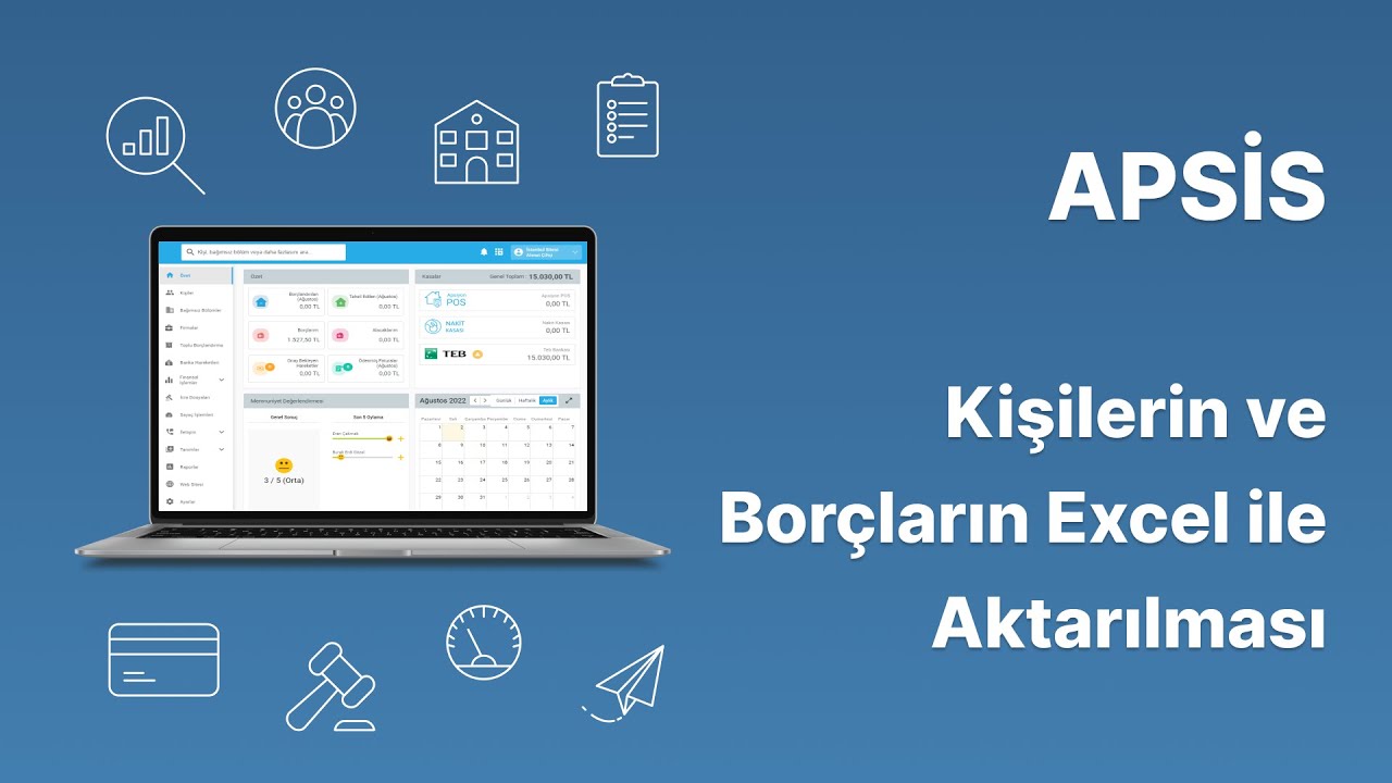 2- Kişilerin ve Borçların Excel ile Aktarılması