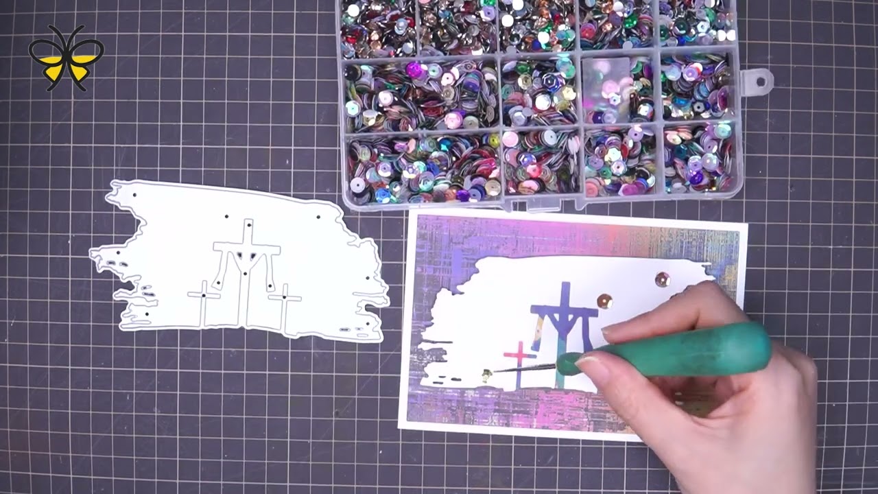 Making Tutorial | Lifescraft | Cutting Dies | Cross under the Starry Sky Metal Cutting Dies