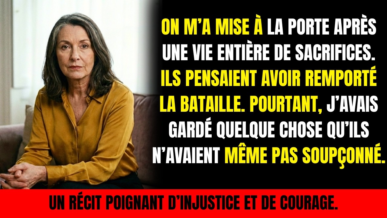 Mon fils m’a chassé de la maison pour plaire à sa femme… mais l’héritage a pris un autre chemin