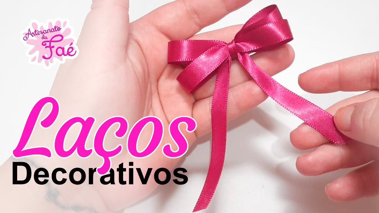 Laço de Cetim Simples e Duplo - Como fazer