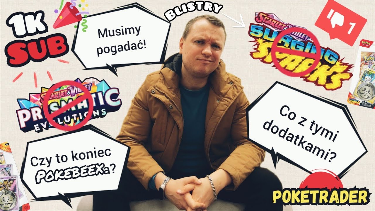 Czemu nie ma odcinków❓Co z tymi Setami⁉️ Otwieram blistry Surging Sparks⚡ #pokemon #surgingsparks