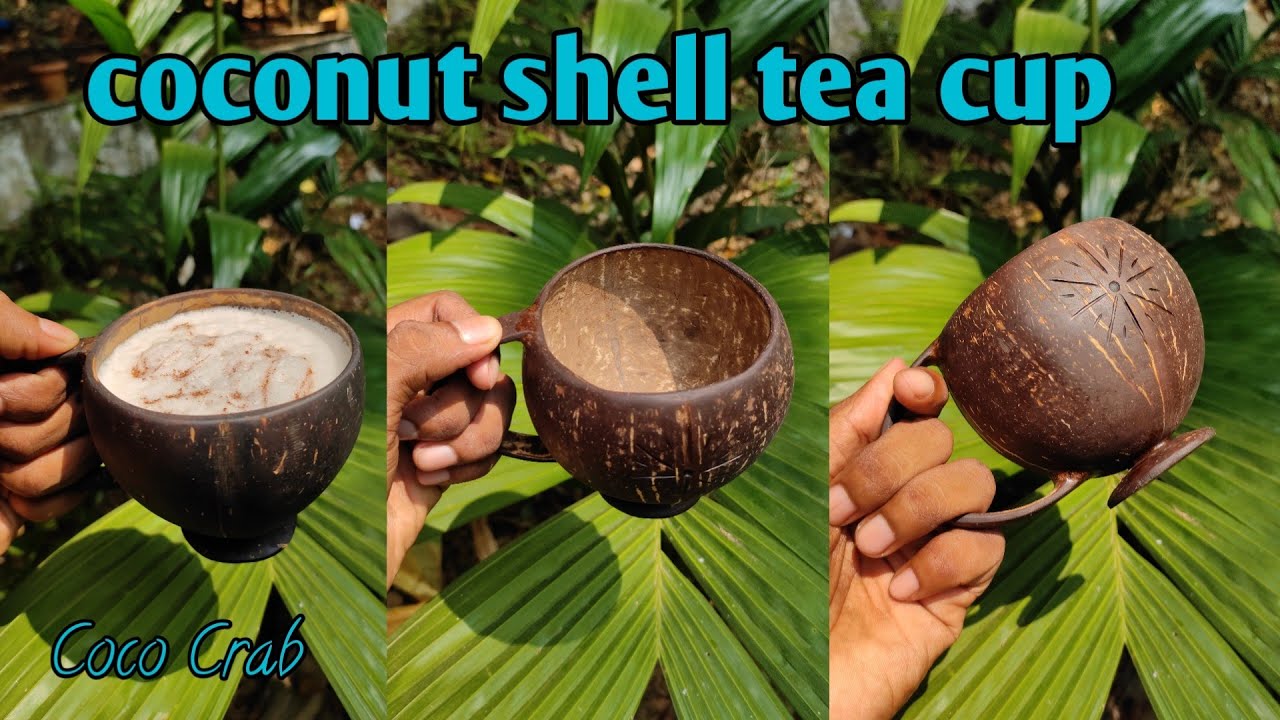 HOW TO MAKE A COFFEE CUP WITH COCONUT SHELL / COCO CRAB COFFEE CUP.