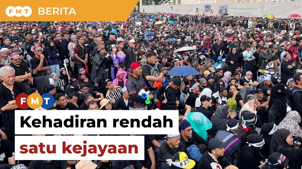 Kehadiran rendah himpunan &lsquo;Turun Anwar&rsquo; kejayaan buat kerajaan perpaduan, kata penganalisis