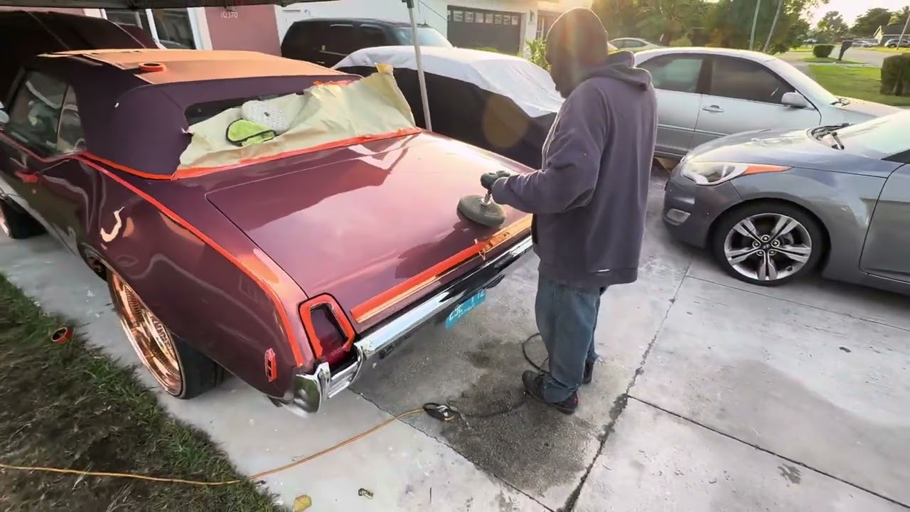 442 Cutlass Convertible On Rose Gold Daytons ￼South Florida Pressure 
