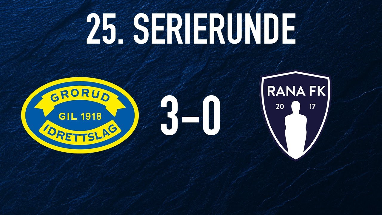 Vi skal spille OBOS-ligaen kvalik! 💛💙 | Grorud 3-0 Rana | 25. serierunde 2025
