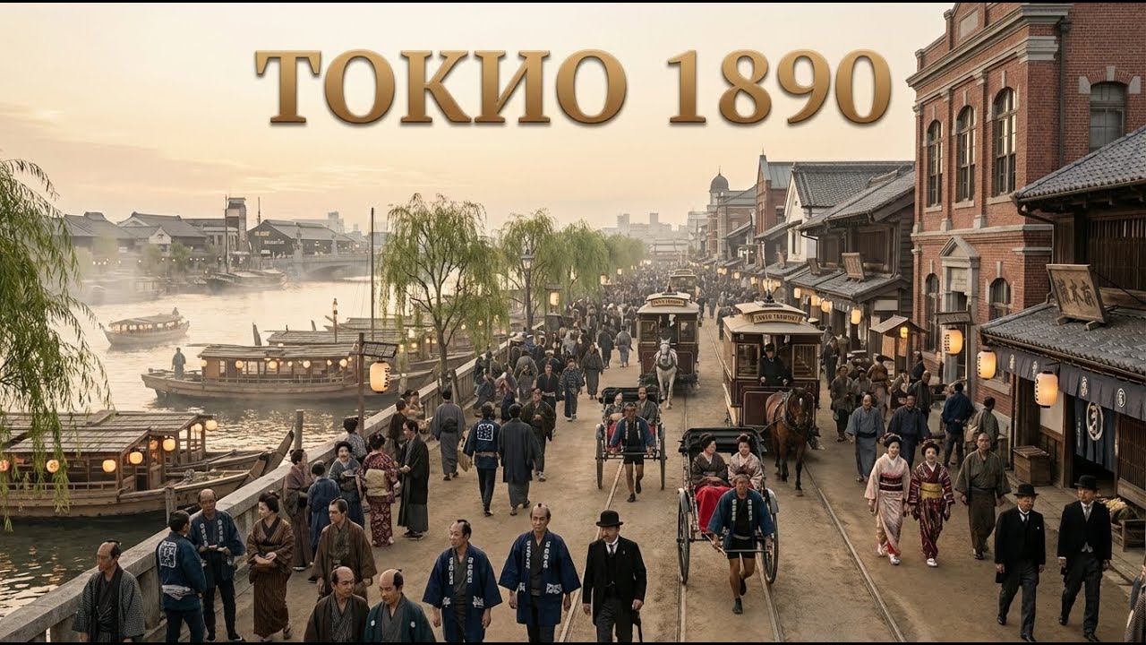 Токио — 1890 (Реконструкция с помощью ИИ)