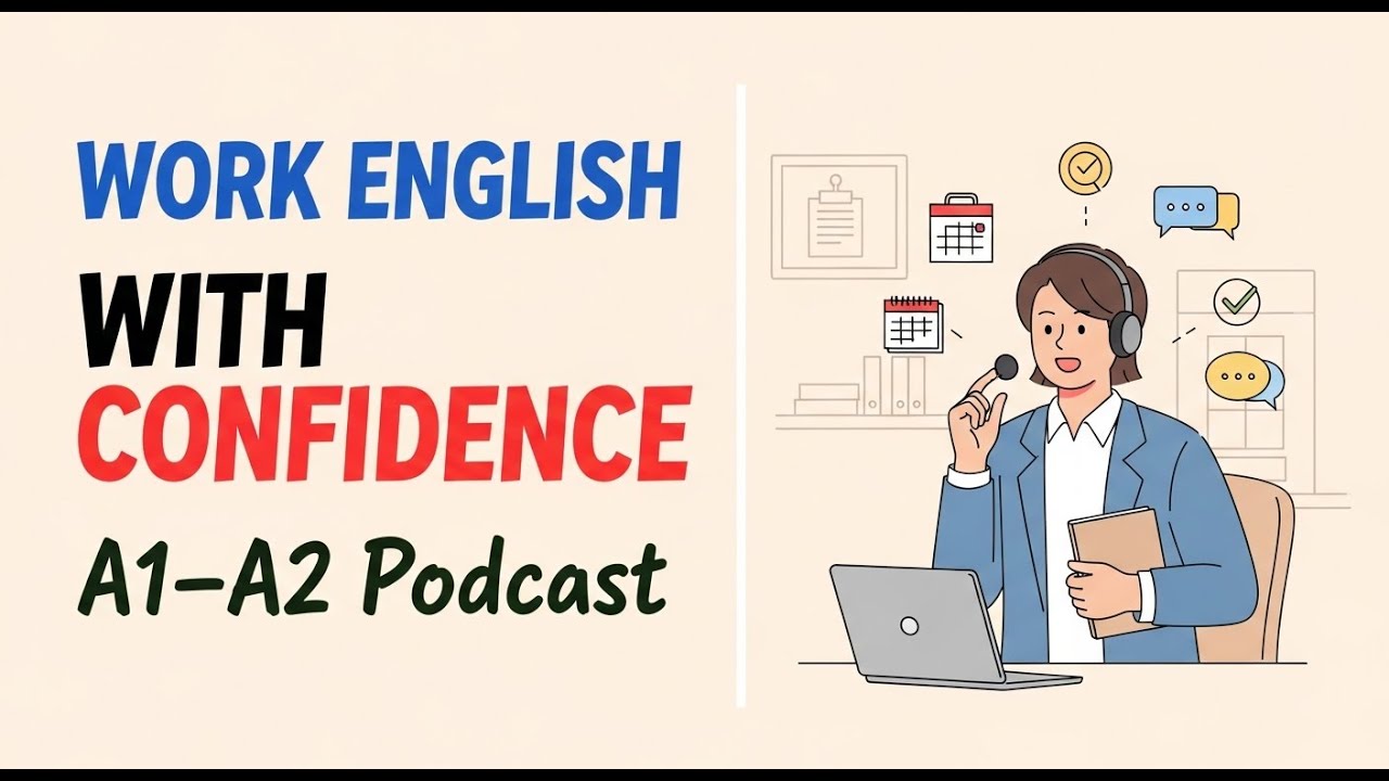 How to Speak English at Work with Confidence | A1-A2 Business English Podcast