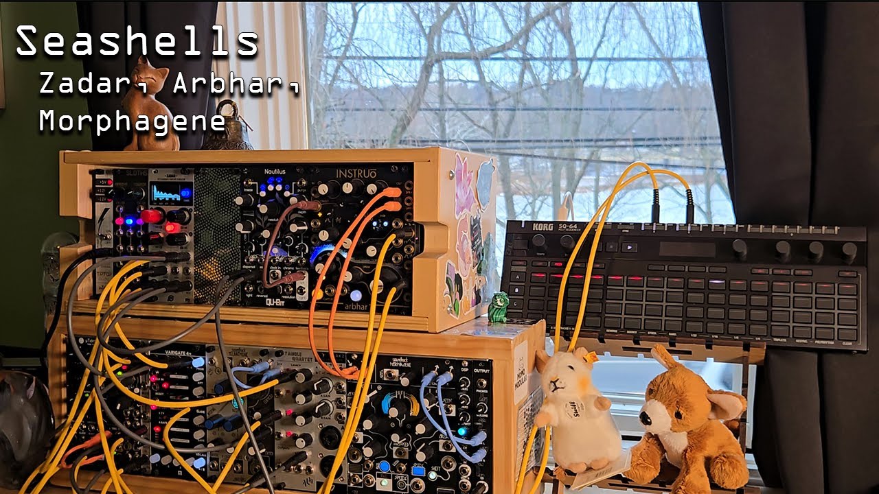 Seashells - Generative Ambient Eurorack Modular piece no. 156 - Zadar, Arbhar, Morphagene, Nautilus