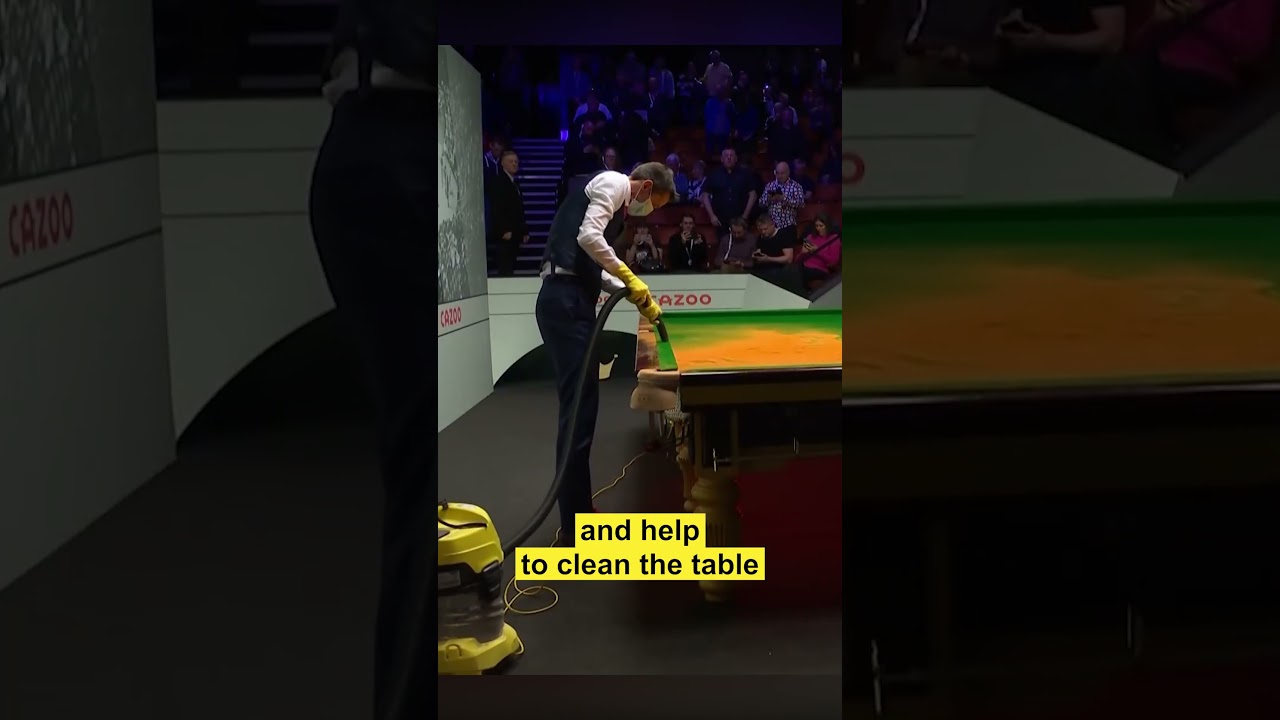 Snooker MC and Cleaner #snooker