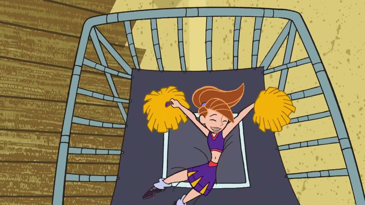 Kim tries out for the Cheer leading Squad