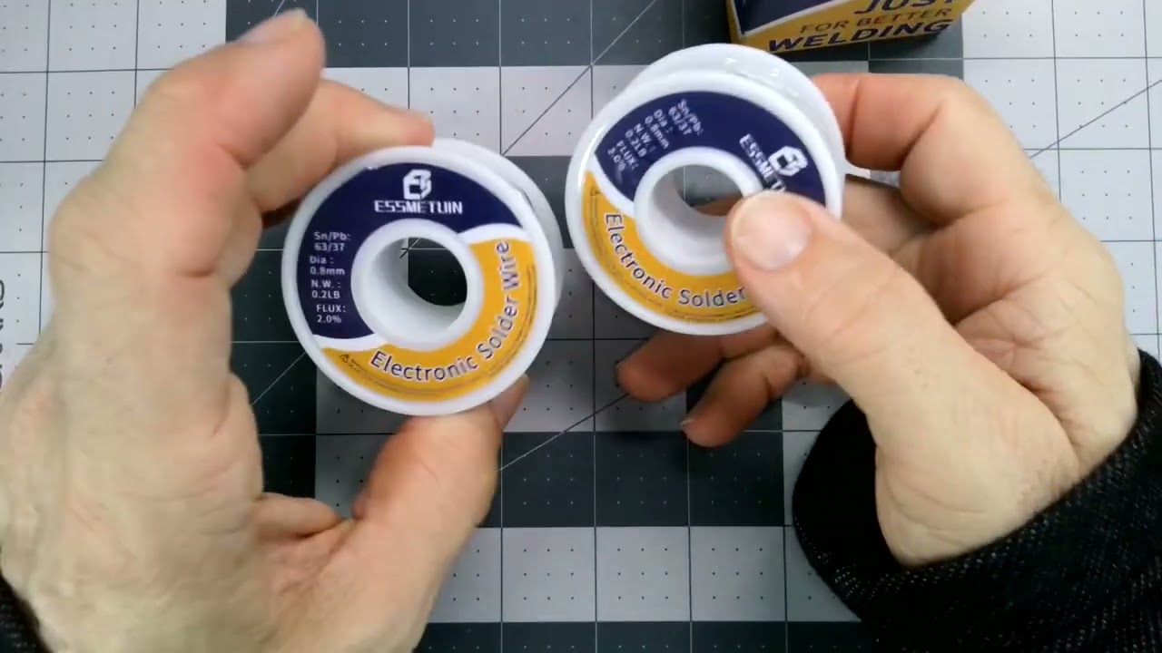 Essmetuin Tin Lead Rosin Core Solder Wire for Electrical Soldering Review, good pocket sized solder