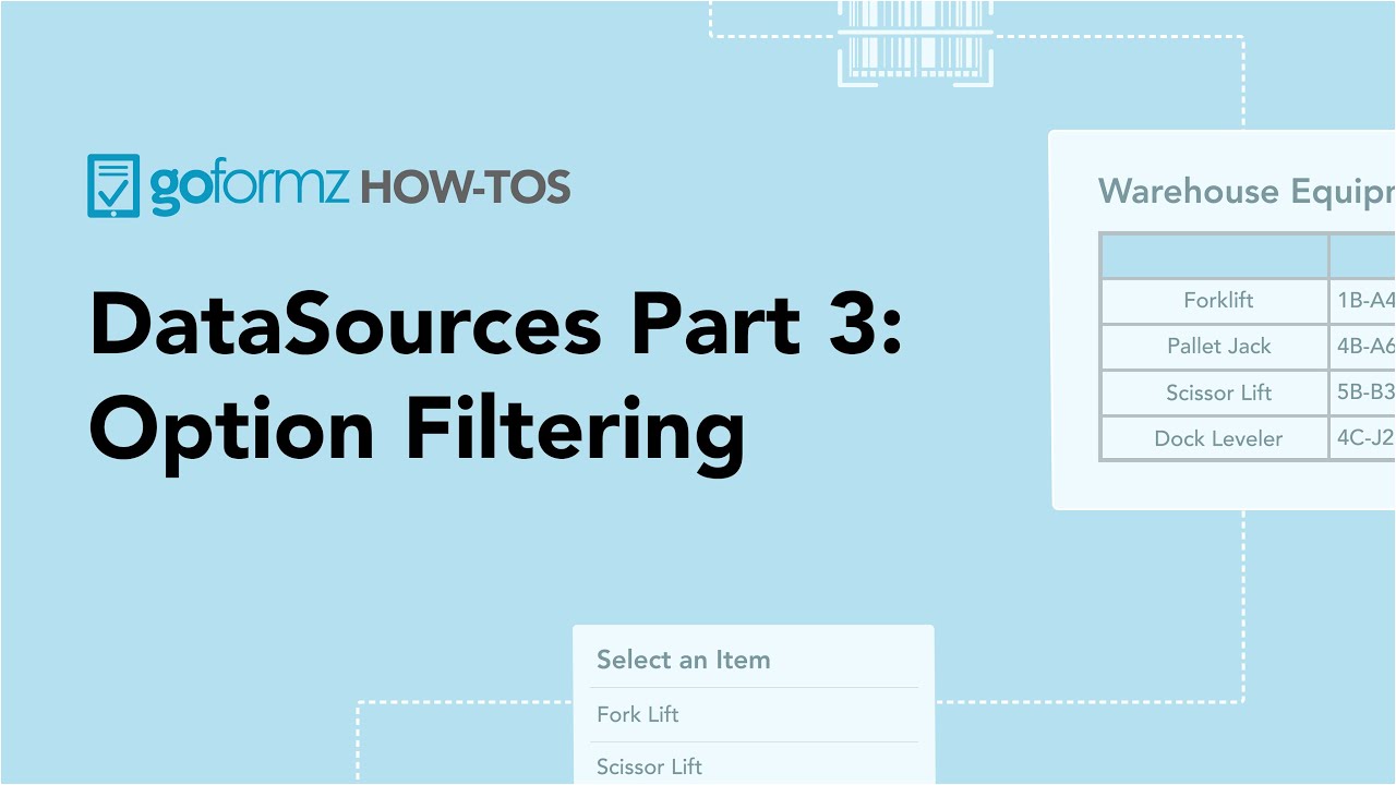 DataSources Part 3: Option Filtering
