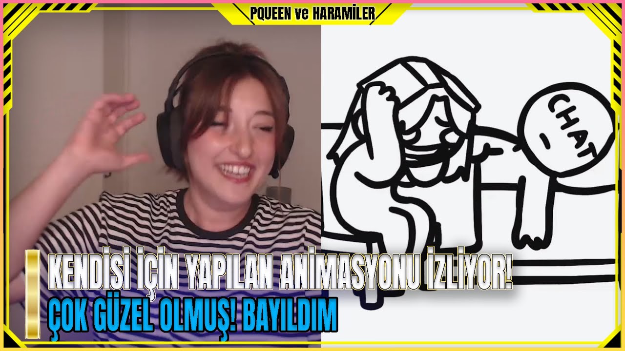 Pqueen - Kendisi İçin Yapılan Animasyonu İzliyor! (Gulo)