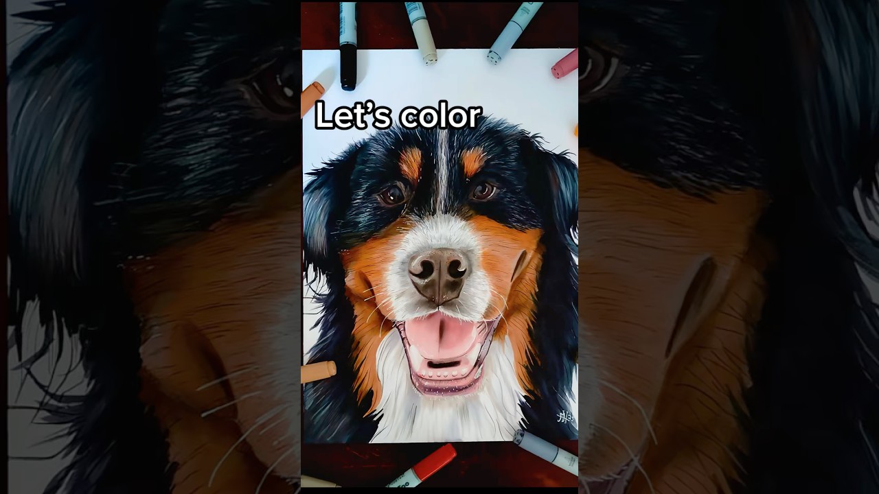 Realistic coloring with Copic markers!  🐶 Code: TURKEY10 at checkout Violeta-ink.com #copicmarker