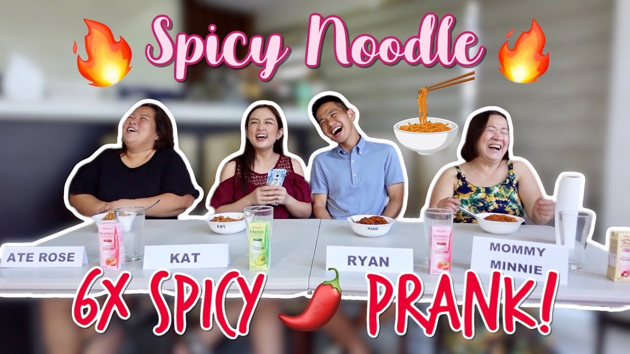 SPICY NOODLE CHALLENGE | 6X SPICY PRANK | Trina “Hopia” Legaspi