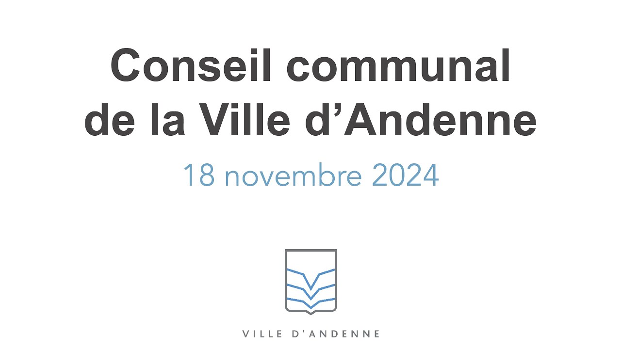 Réunion conjointe Ville/CPAS & Conseil communal du 18 novembre 2024