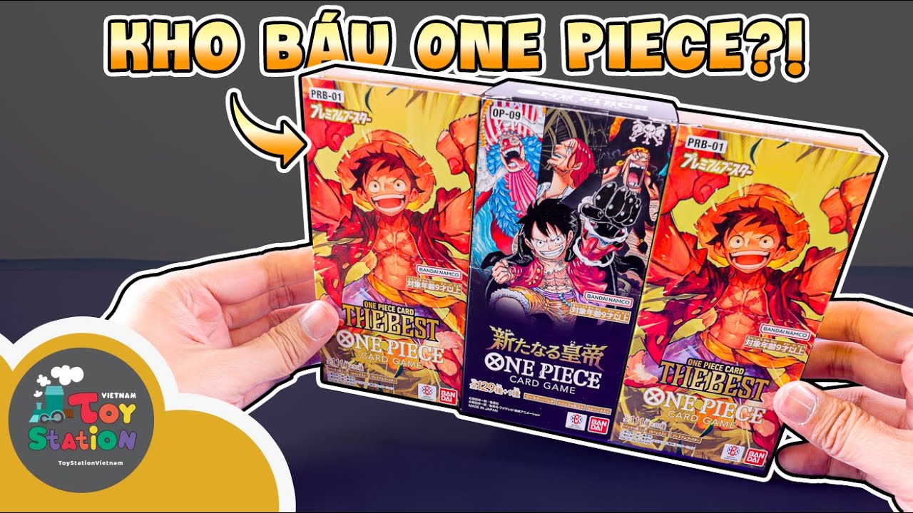 Săn kho báu với 3 box One Piece TCG series PRB 01 và OP 09  ToyStation 912