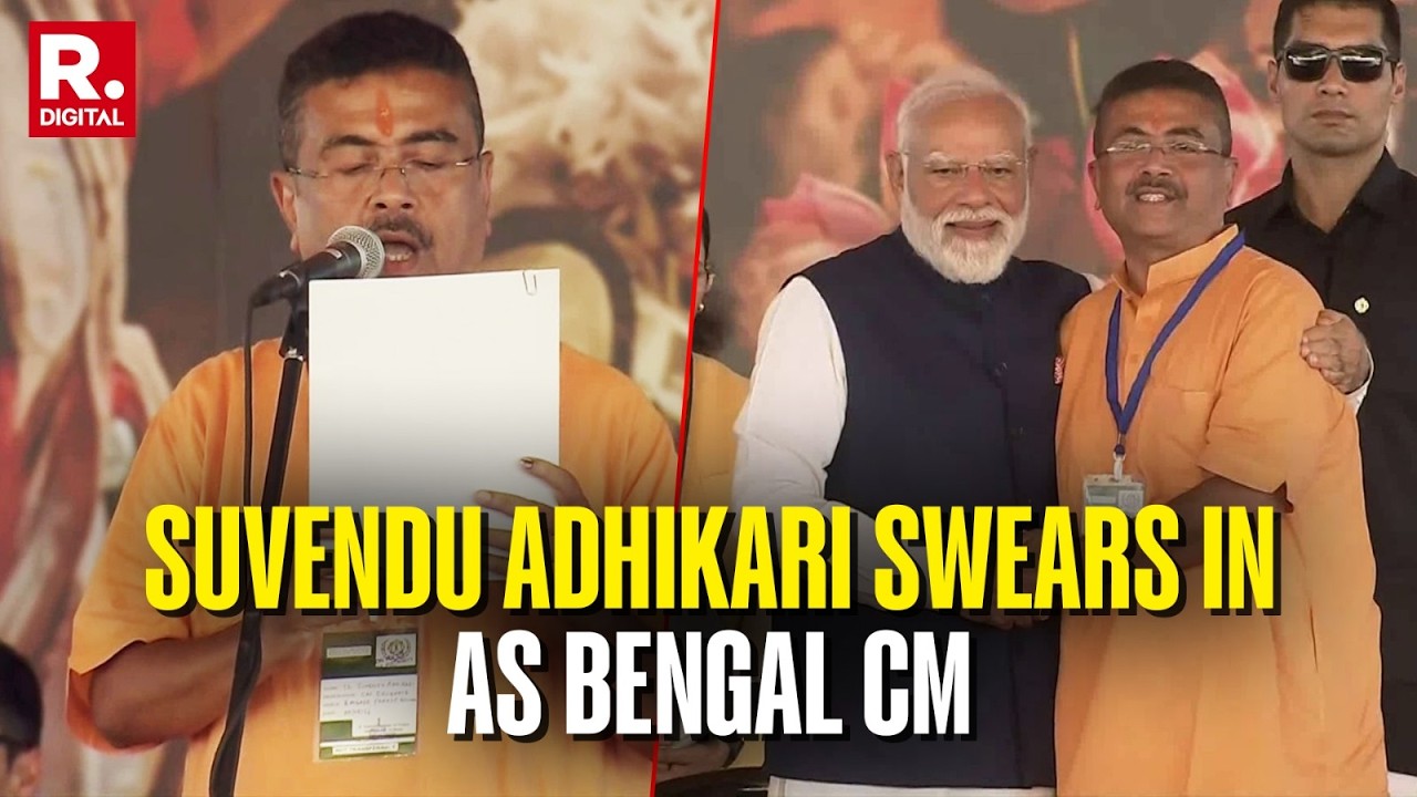 BREAKING: Suvendu Adhikari Takes Oath As New Chief Minister Of West Bengal