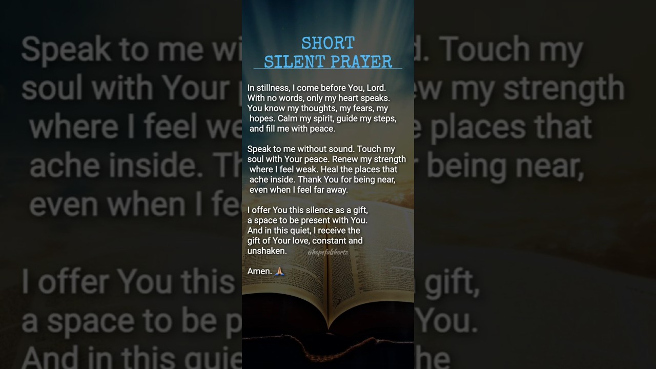 A Moment of Reflection: Silent Prayer🙌🏻    #SilentPrayer #Peace #Reflection #InnerPeace #Shorts