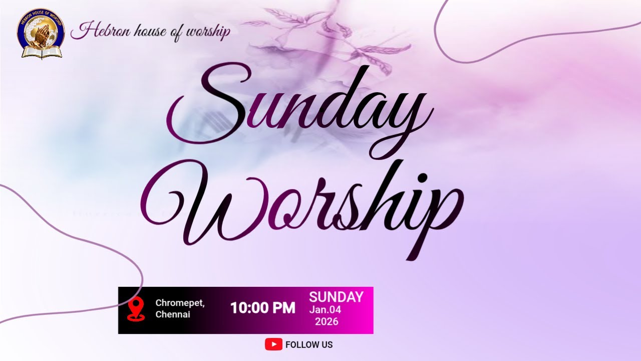 04-Jan-2026|| Sunday worship|| Hebron house of worship #live #newyear