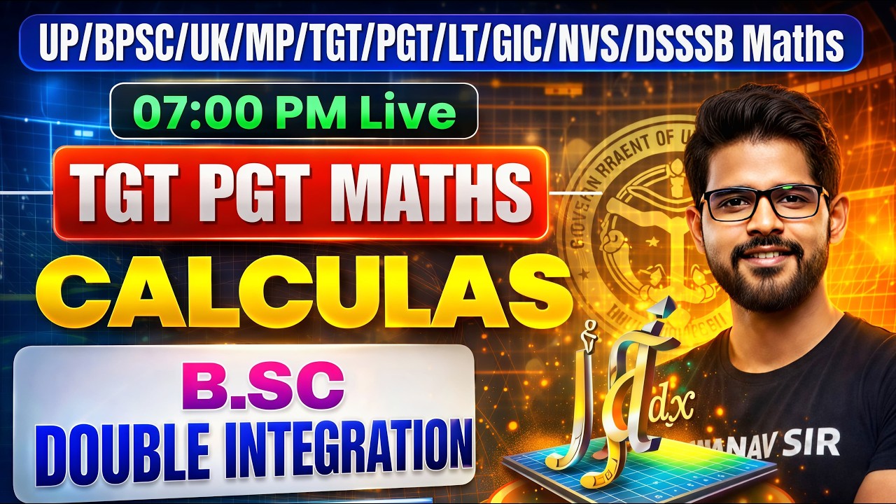 calculus | double integration || multiple integral  PGT || GIC || RPSC 2nd Grade || Varg-1 Manav Sir