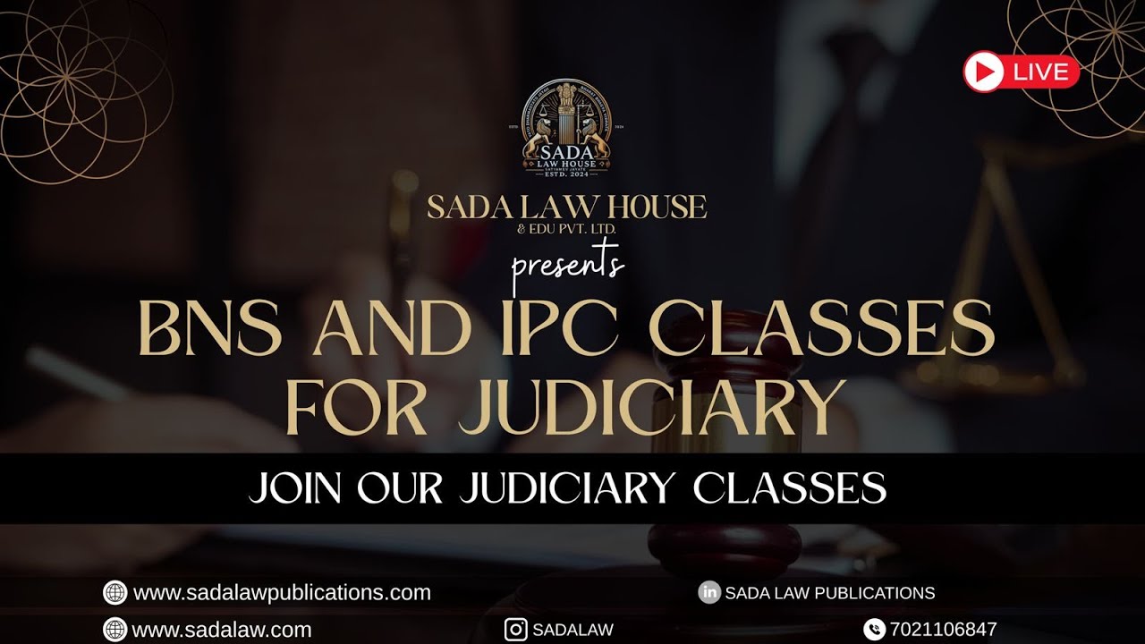 JUDICIARY CLASS -GENERAL EXCEPTIONS (BNS & IPC) PART 4