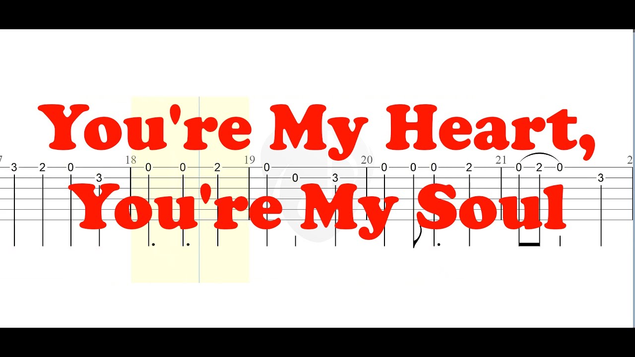 You're My Heart, You're My Soul | Easy Solo + TAB