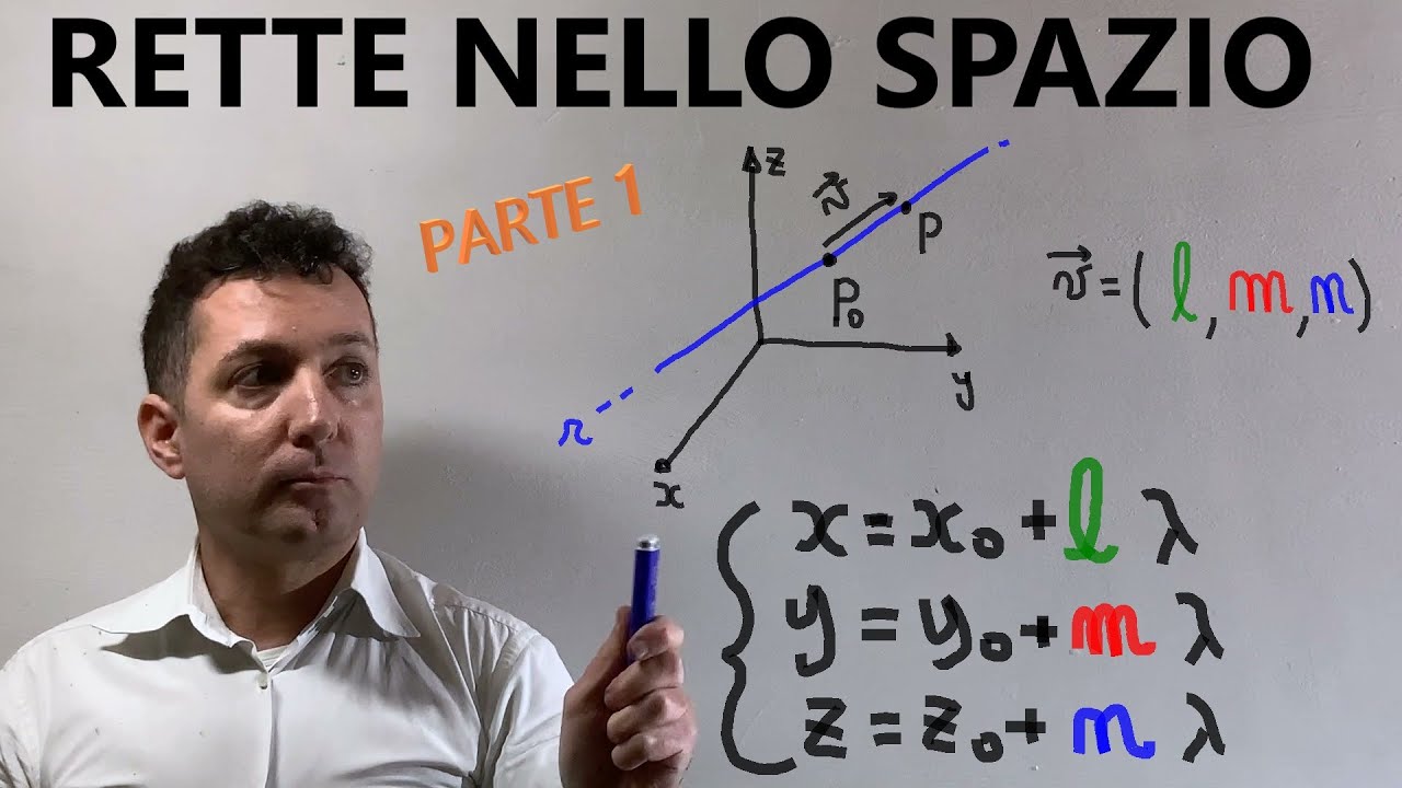 Retta nello spazio :forma cartesiana e parametrica , rette parallele , rette perpendicolari