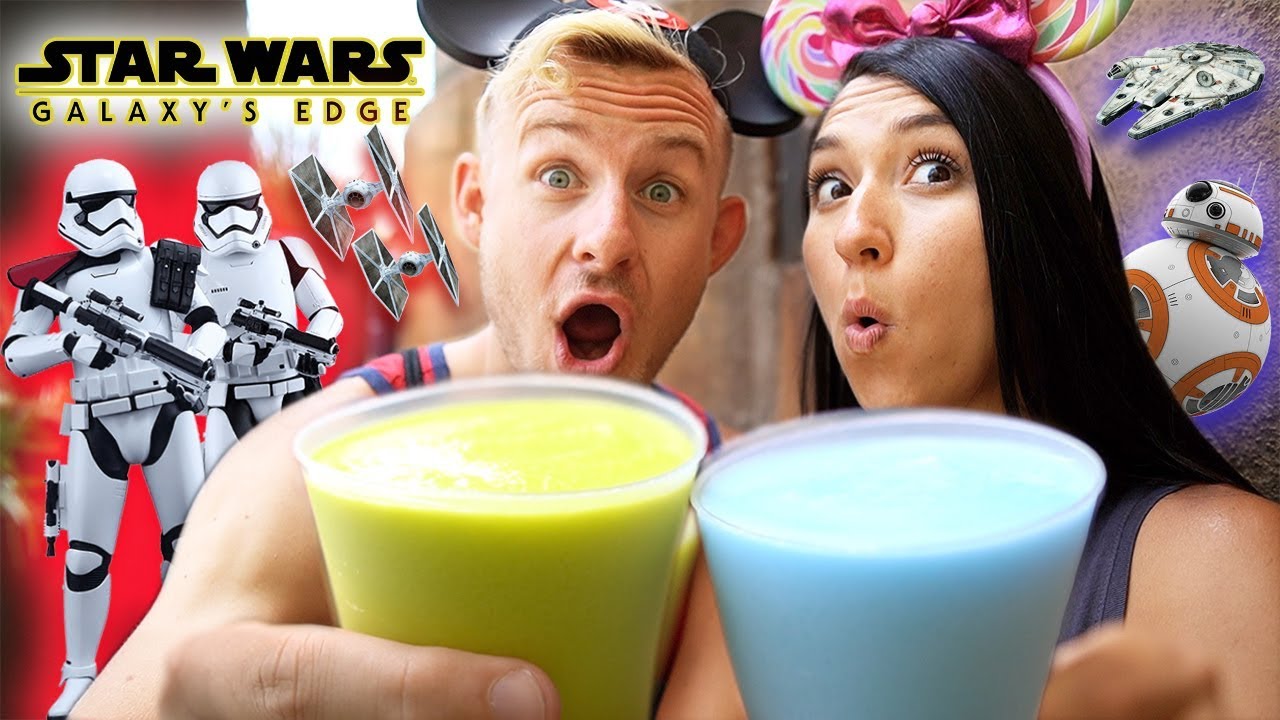 THE STAR WARS GALAXY'S EDGE FOOD ADVENTURE! (CONFRONTED BY REAL STORMTROOPERS)