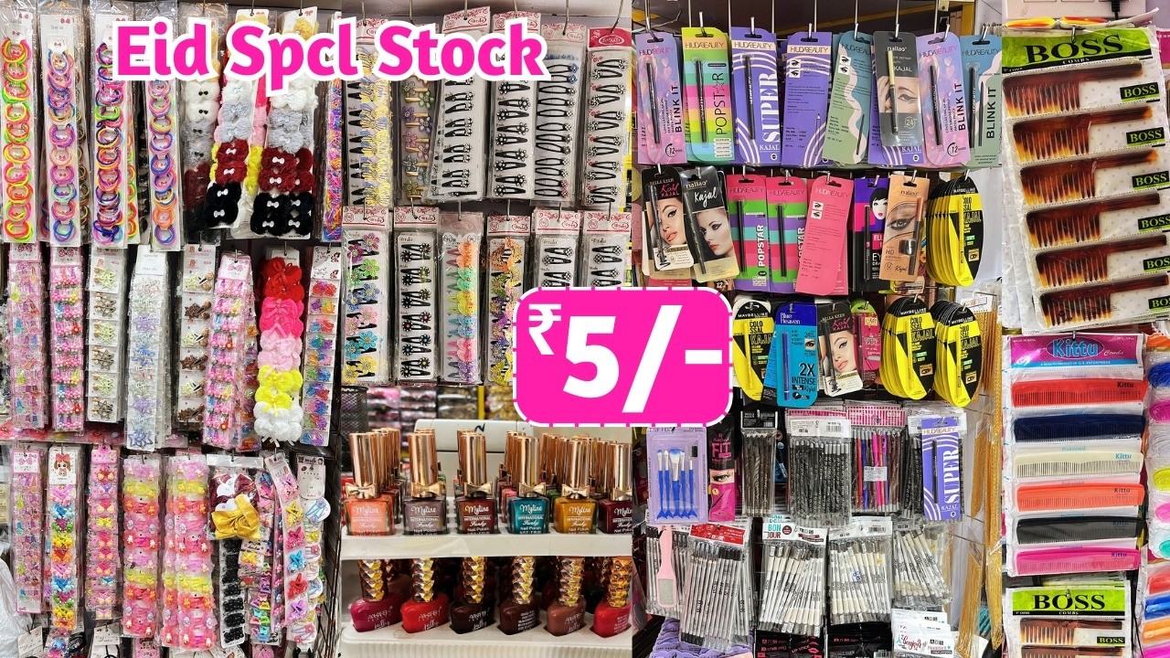 #begumbazar wholesale bangles market ₹5 Ladies Hair Accessories Cosmetics Jewellery | Eid Spl Stock