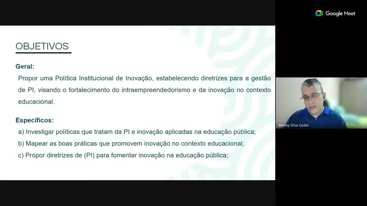 Simpósio 2025 - Apresentação de Projeto de Mestrado