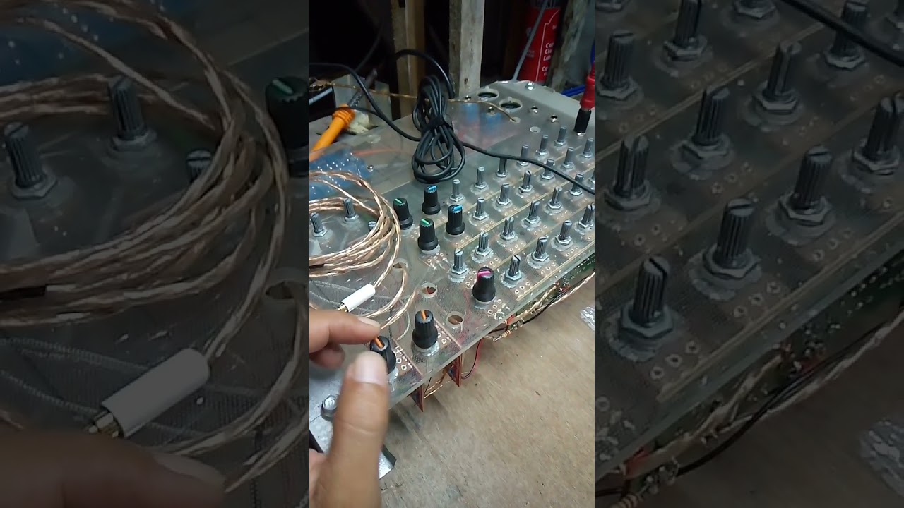 mixer rakitan dengan penguat mic roland tanpa dengung