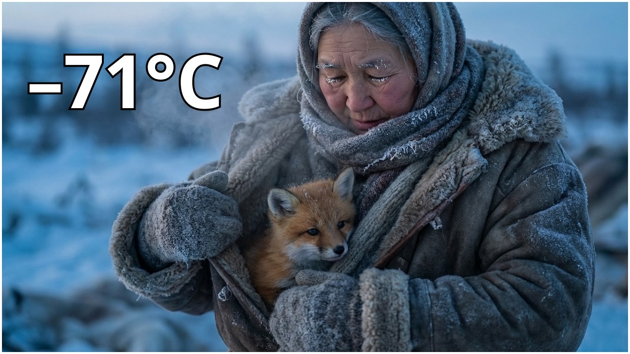 Yakutia's Frozen Heart: A Grandmother and a Lost Fox Kit Survive Together❄️🦊