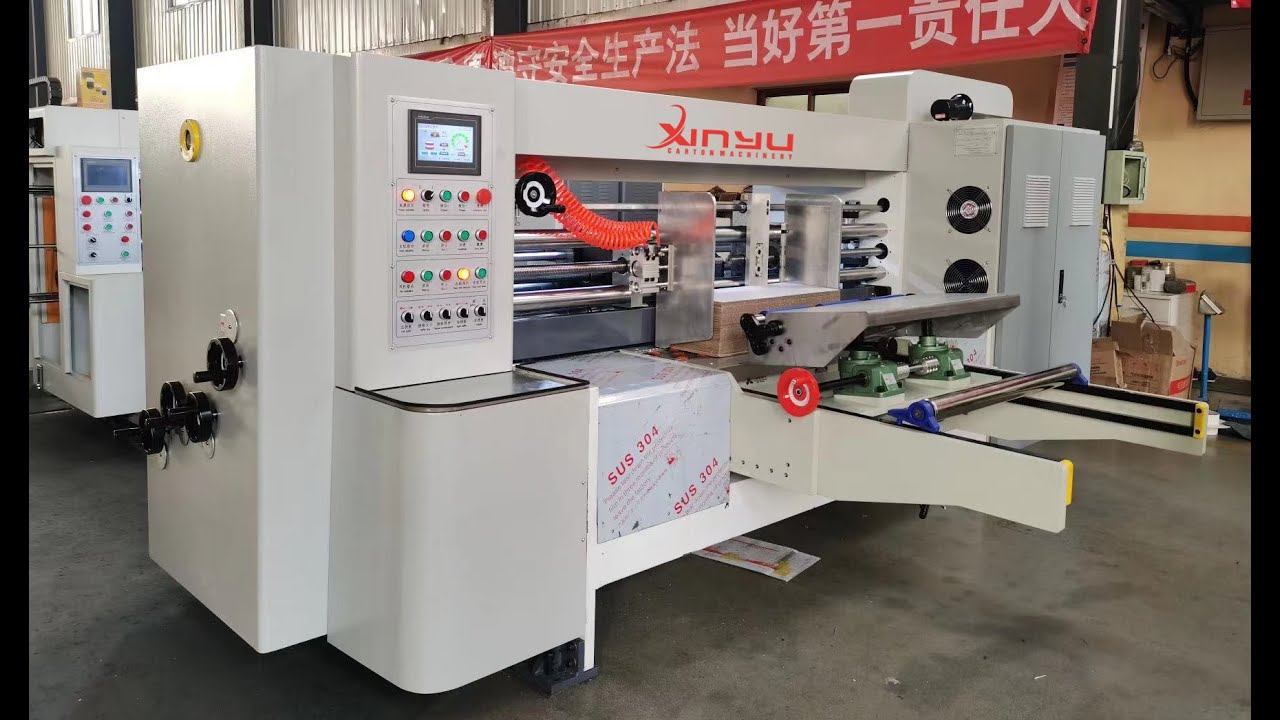 XY-M-600X1800MM Mini box lead edge feeder slotter machine 