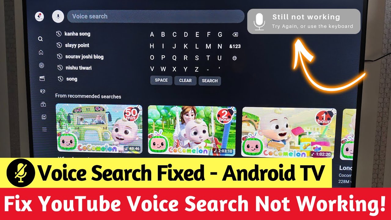 Fix YouTube Voice Search Problem on Android TV ⚡ | Full Solution
