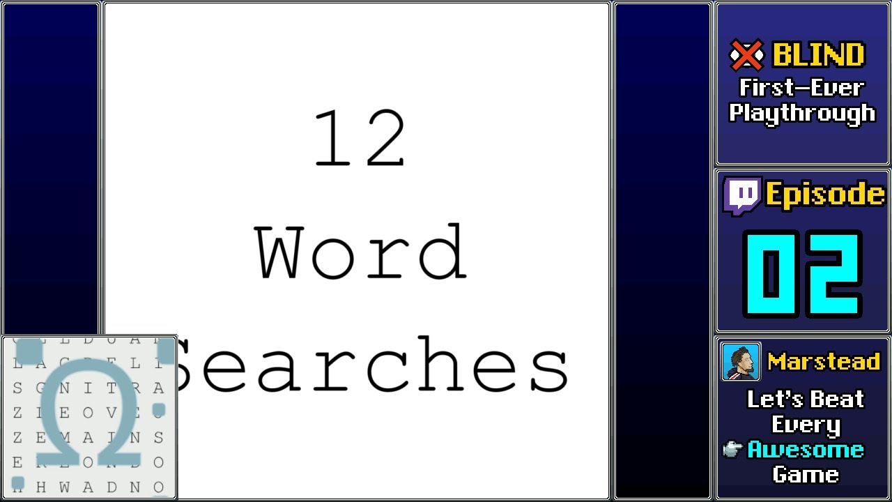 ✔️️ Endgame - 12 Word Searches [Blind] (Episode 2/2)