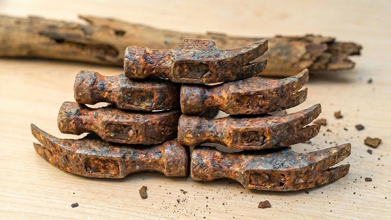 The Most Genius Restoration Methods! Old Rusty Hammer &hellip; From Trash to Treasure! Restoration tips